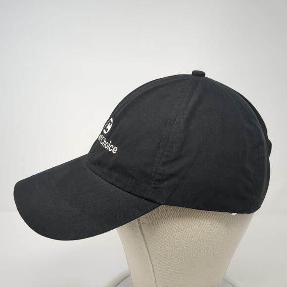 Bank Of Choice Strapback Baseball Cap Black OS Adjustable Bullet Line Headwear - Picture 3 of 9